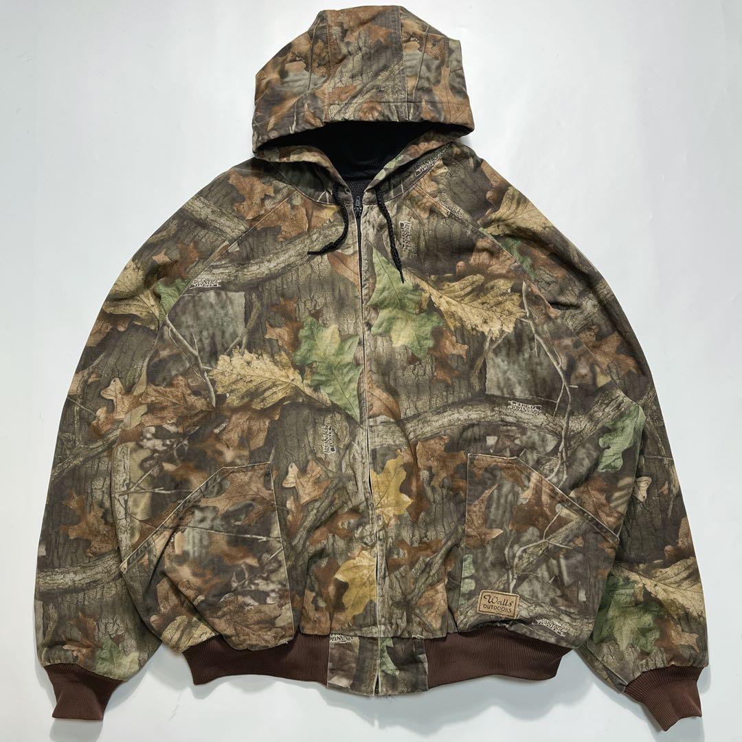 りんご様90s ウォールズ リアルツリー柄 アクティブジャケット 4XL7541