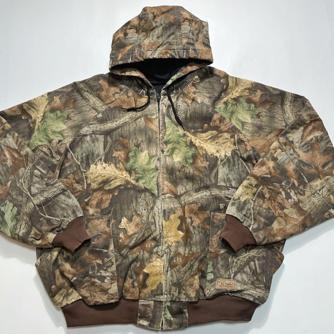 りんご様90s ウォールズ リアルツリー柄 アクティブジャケット 4XL7541