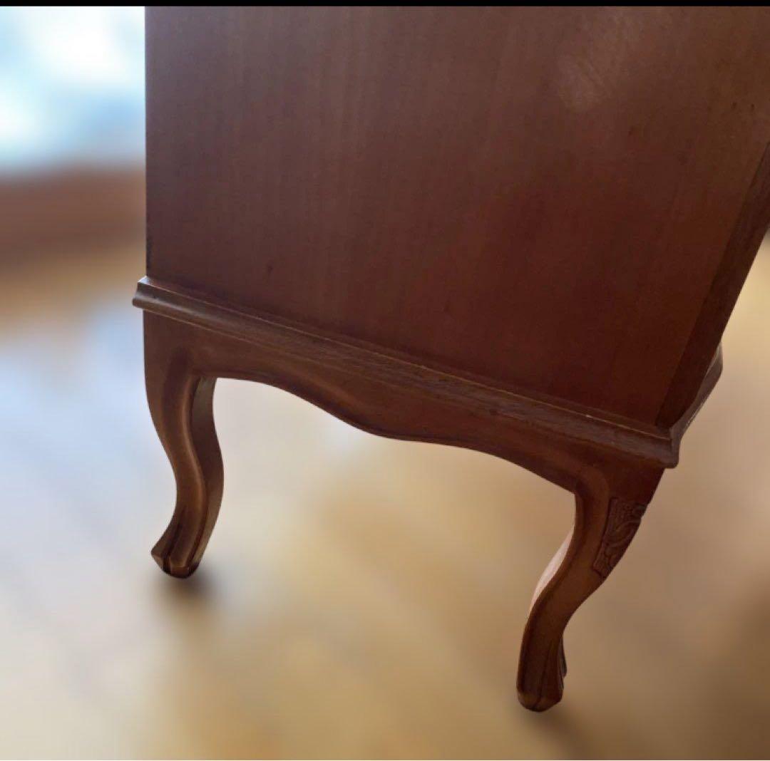 ライティングビューロー　インテリア　象嵌　猫脚