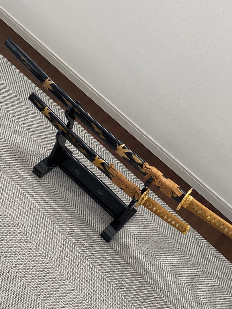 黒金装飾の刀 2本セット
