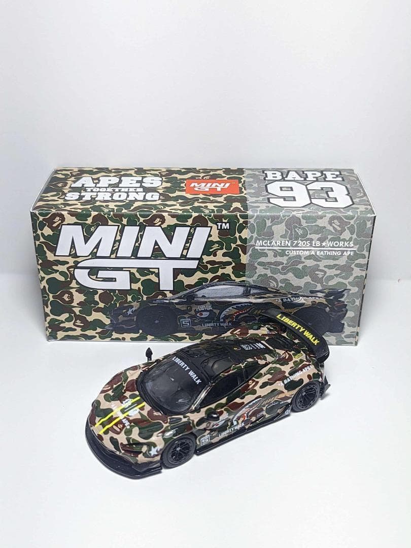 MINIGT リバティーウォークBAPE MCLAREN限定 3セットケース付き