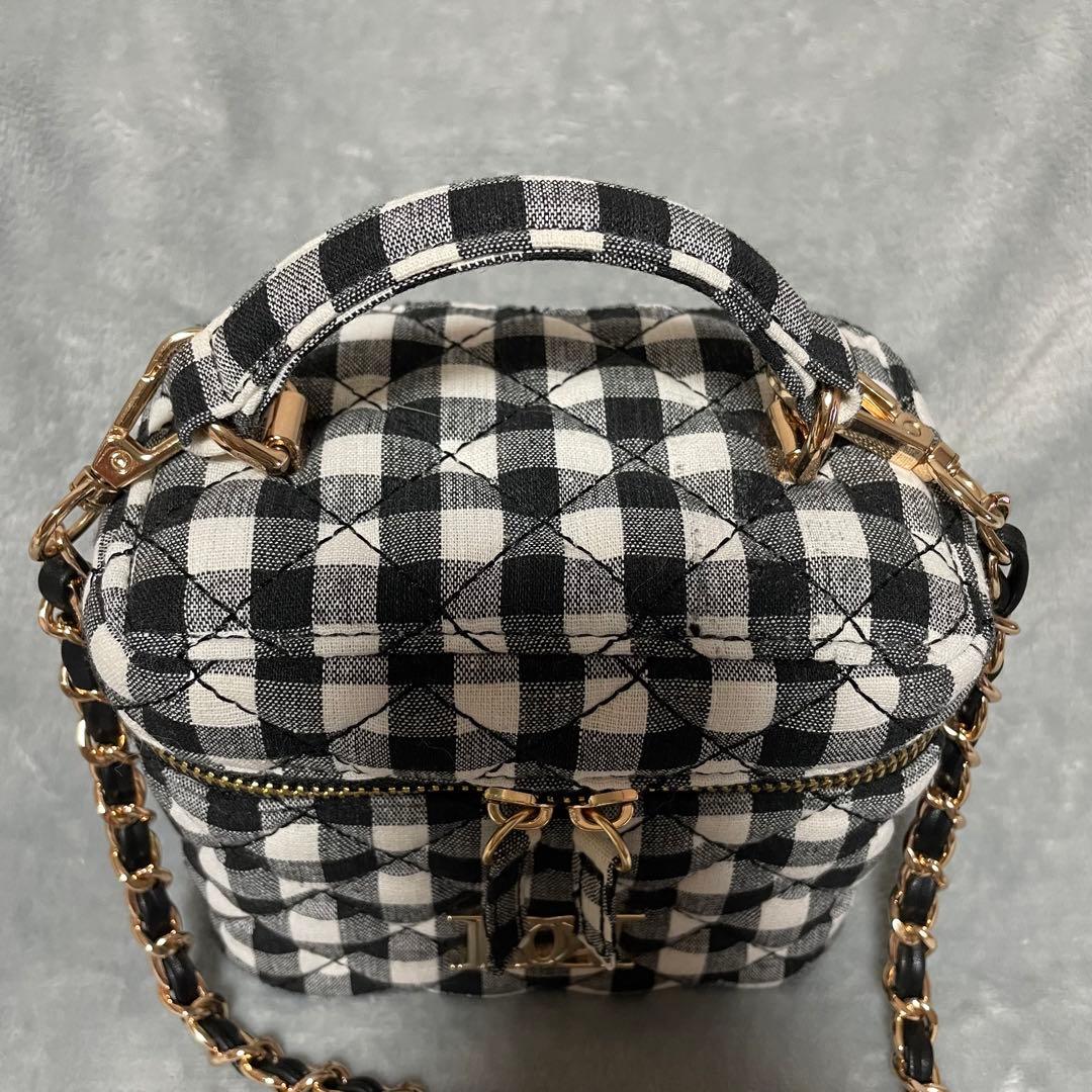 エル　　ダーリッチ バニティバッグ キルティングスクエアミニバッグ MIX