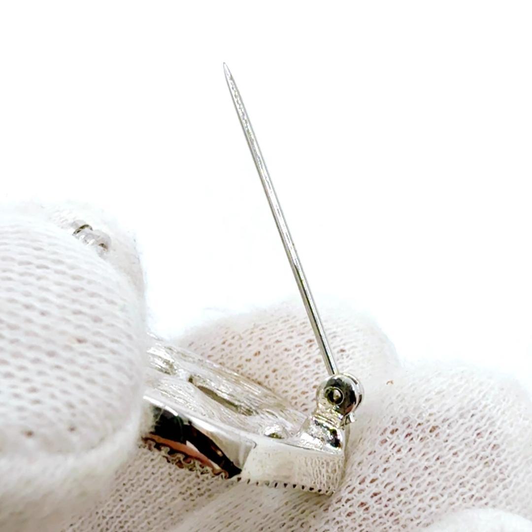 ◇クリスチャンディオール◇メタル/ローズ/ブローチ/シルバー/カメリア/フラワー