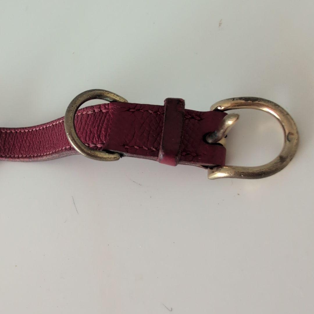 HERMES　エルメス　ペット用首輪　犬猫　レッド