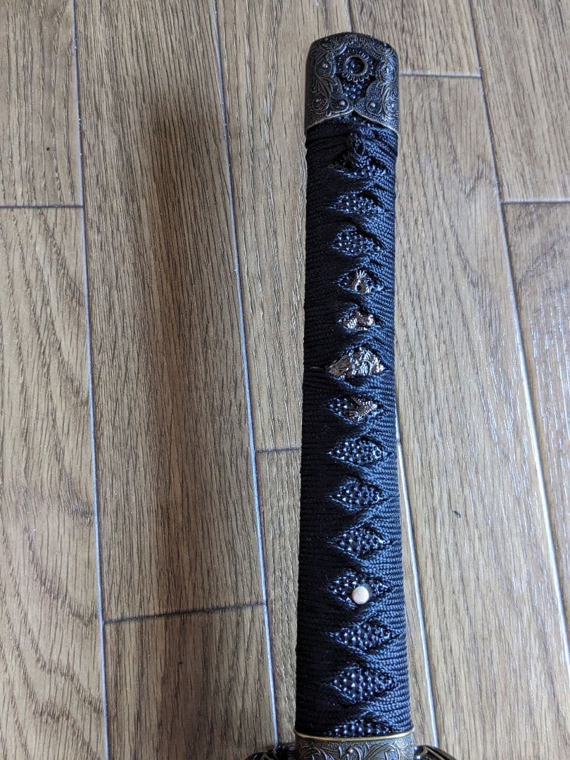 kanon模造刀 アルミ刀身 沖田総司拵 闇一文字　刀掛け 目釘抜き付属