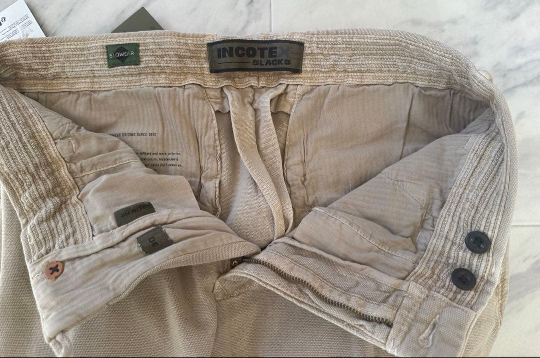 【新品未使用】INCOTEX(インコテックス) コットンパンツ 30