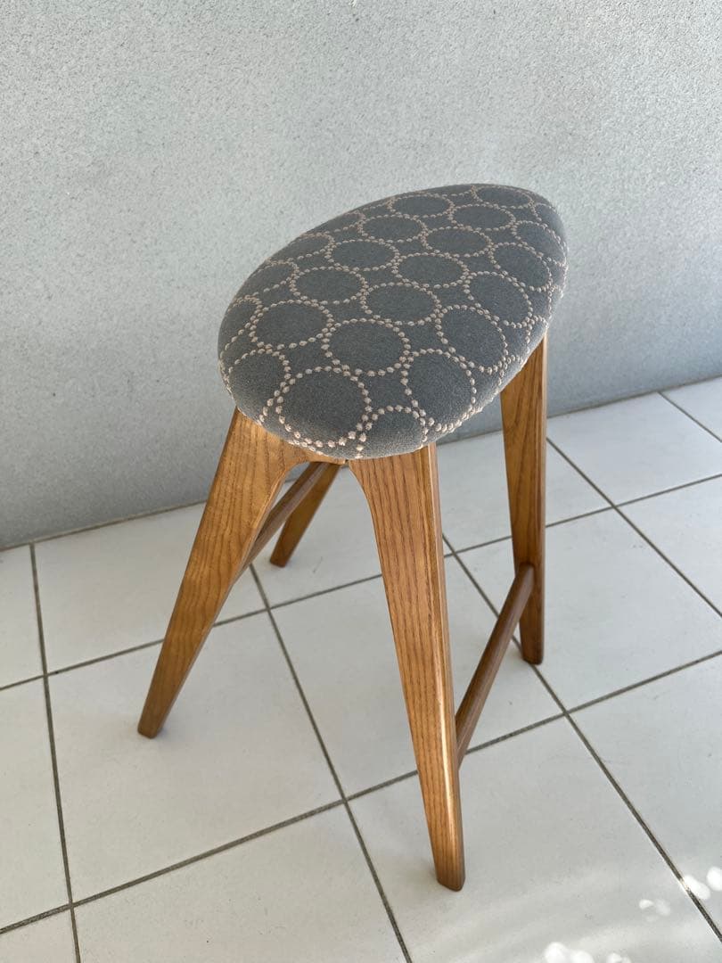 ミナペルホネン タンバリン dop グレー 折りたたみ式 ハイスツール