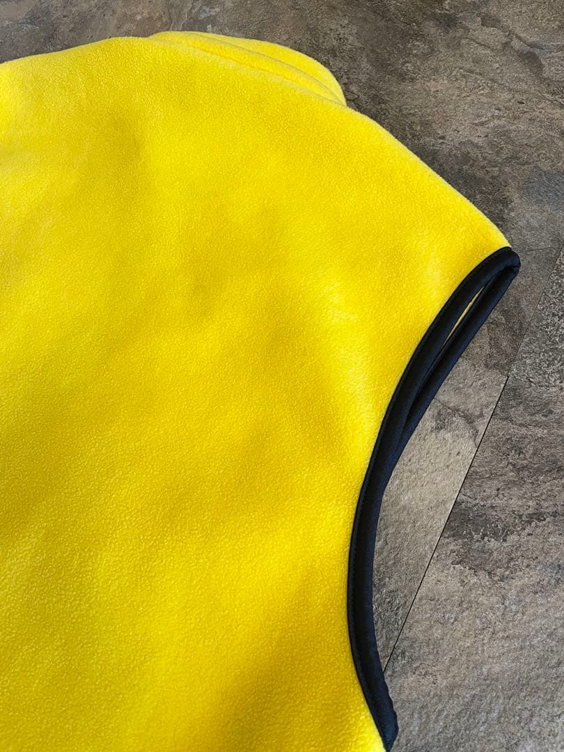 90s POLO SPORT ポロスポーツ フリースベスト イエロー XL