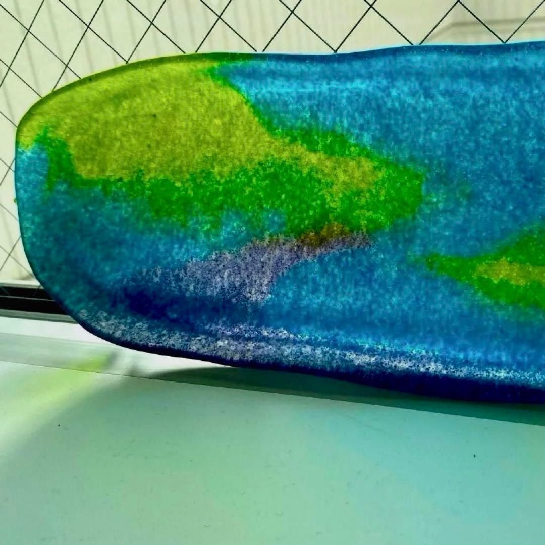 パートドヴェール 青の長々皿