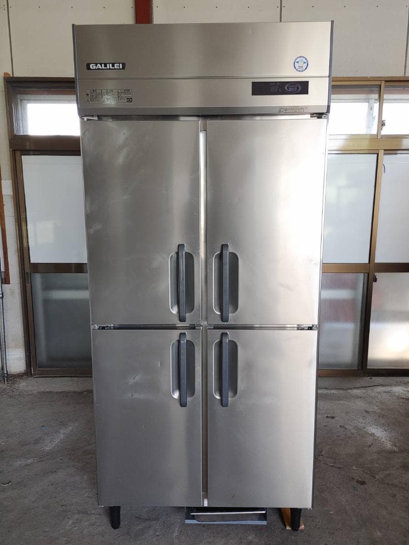 美品・フクシマ 縦型冷蔵庫（4枚ドア） GRN-090RM（改） 業務用