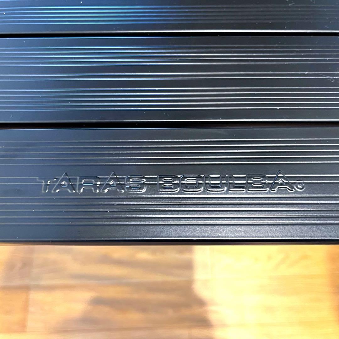 【美品】タラスブルバ アルミコンパクトロールテーブル L ブラック