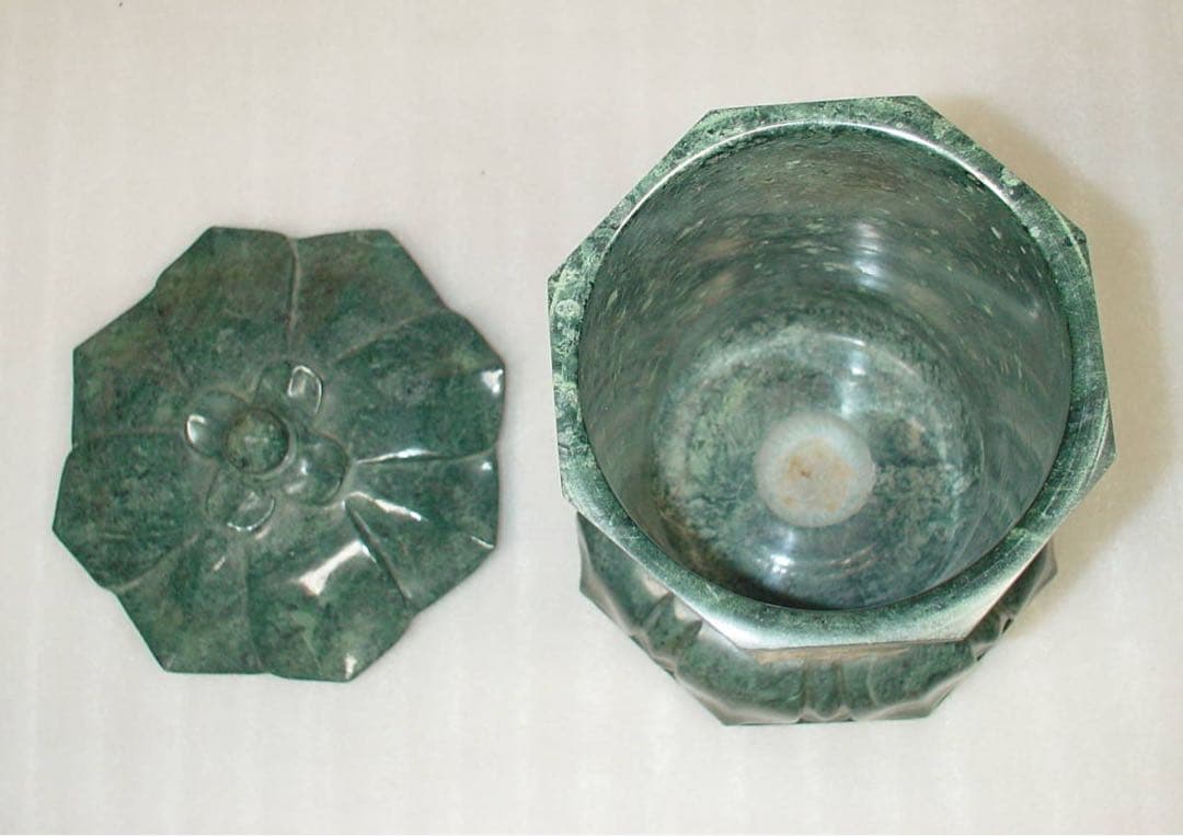 平安 末法 経塚 経筒 宝塔 蛇紋石 蓮華紋 仏像 仏教美術 骨董 古美術