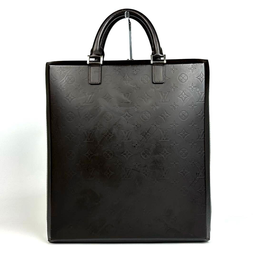 極美品 ルイヴィトン モノグラムグラセ エルヴィン M46580 レザー 書類鞄