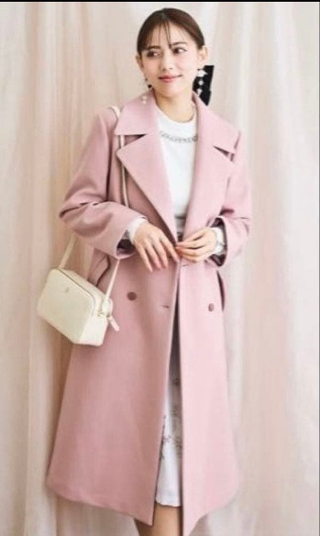 momoチェスターコート／レッセパッセ（LAISSE PASSE）　ピンク