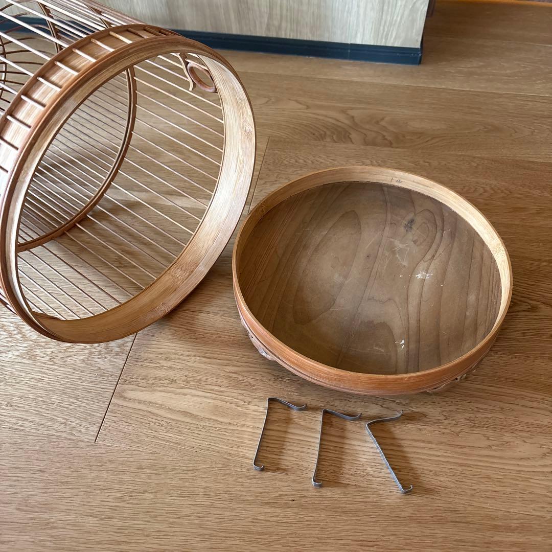 鳥籠　木製品　中国アンティーク　美品