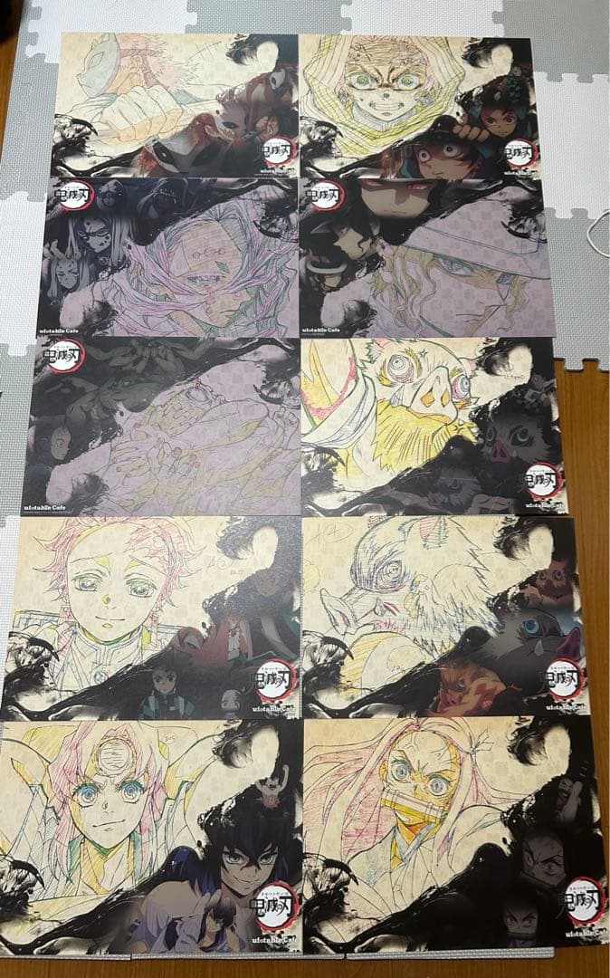 鬼滅の刃　ランチョンマット クリアファイル　まとめ売り