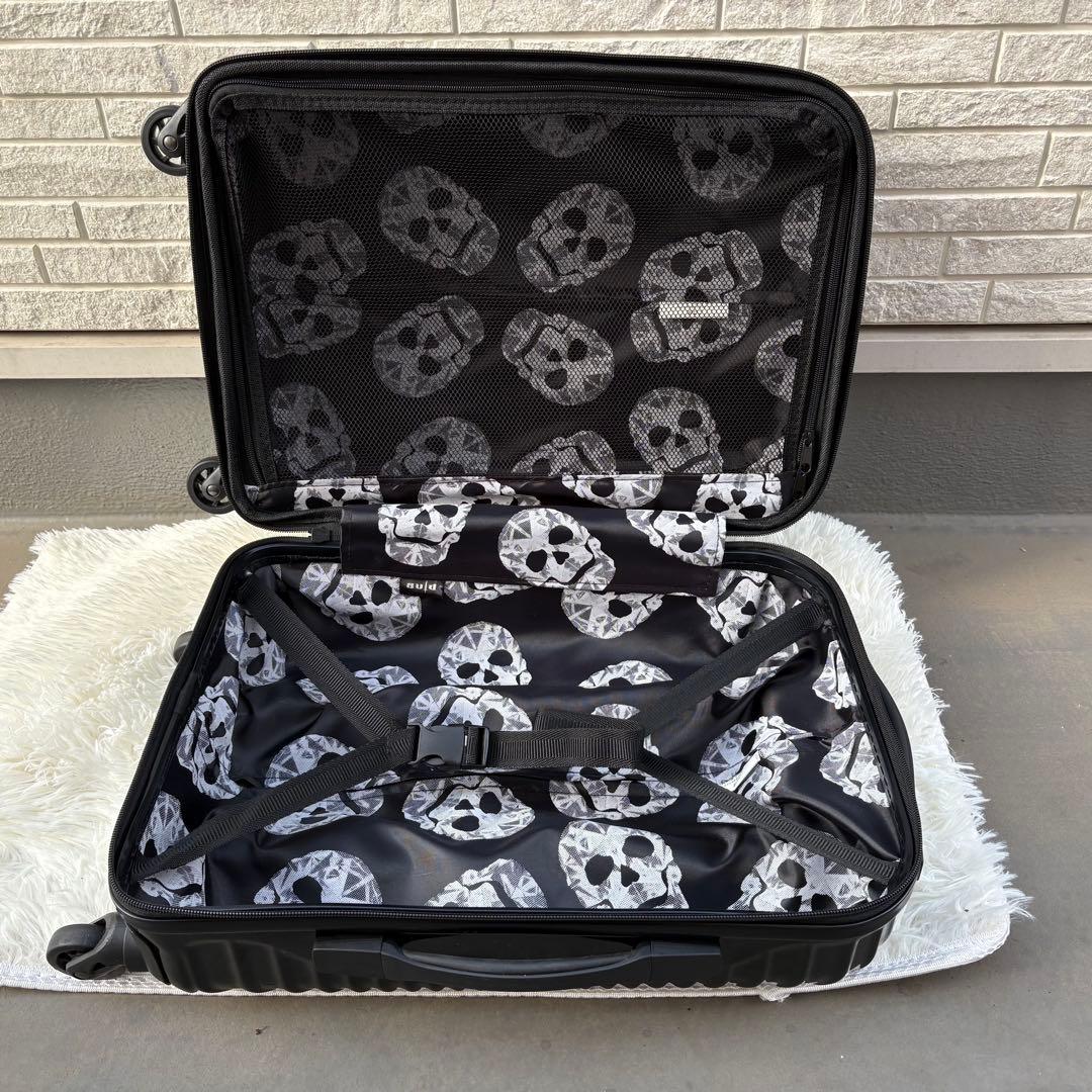siffrer スカルデザイン キャリーケース 機内持ち込み 拡張ファスナー付