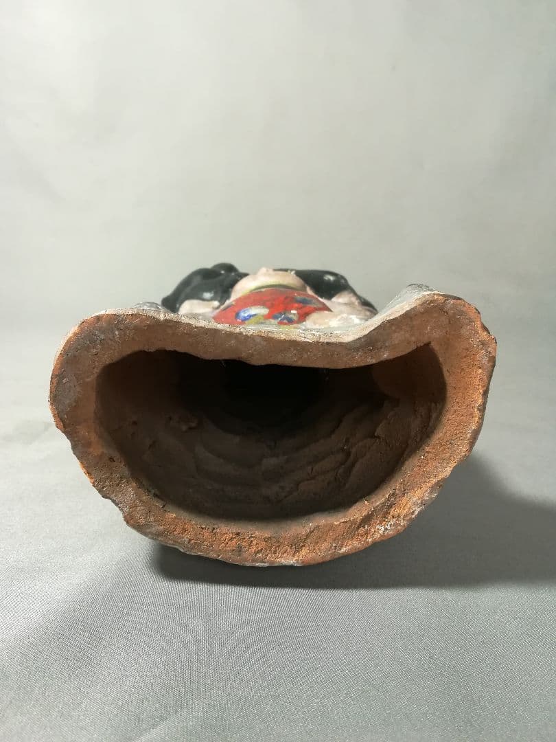 古い　土人形　金太郎　置物