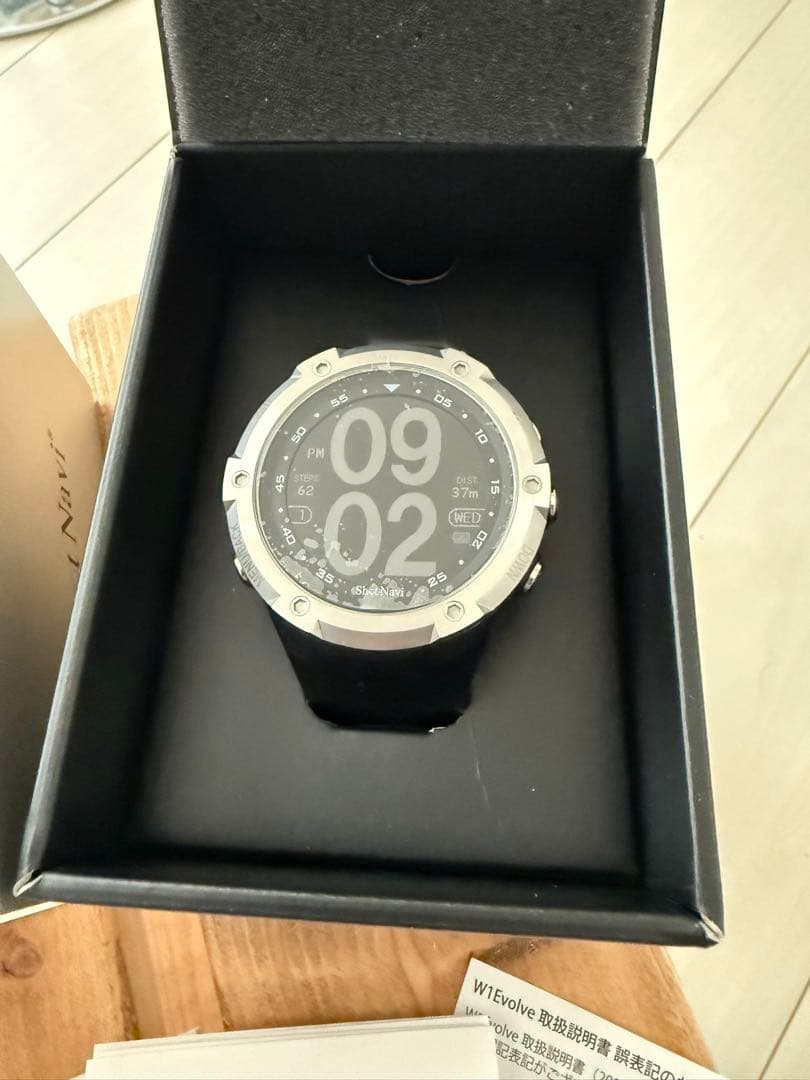 Shot Navi W1 Evolve ゴルフウォッチ　レーザー距離計セット