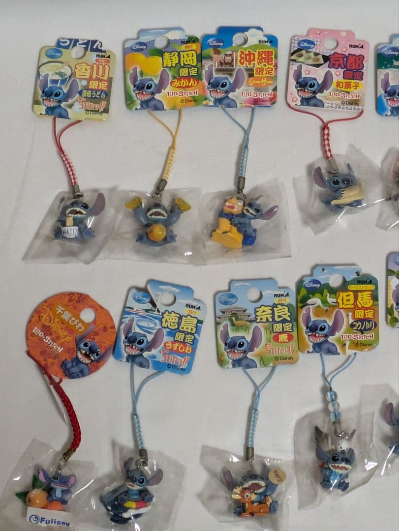 スティッチ　ご当地　ストラップ　根付　まとめ売り　16点