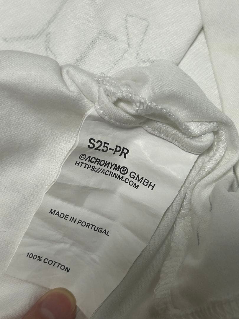 ACRONYM S25-PR-B ノースリーブTシャツ ホワイト