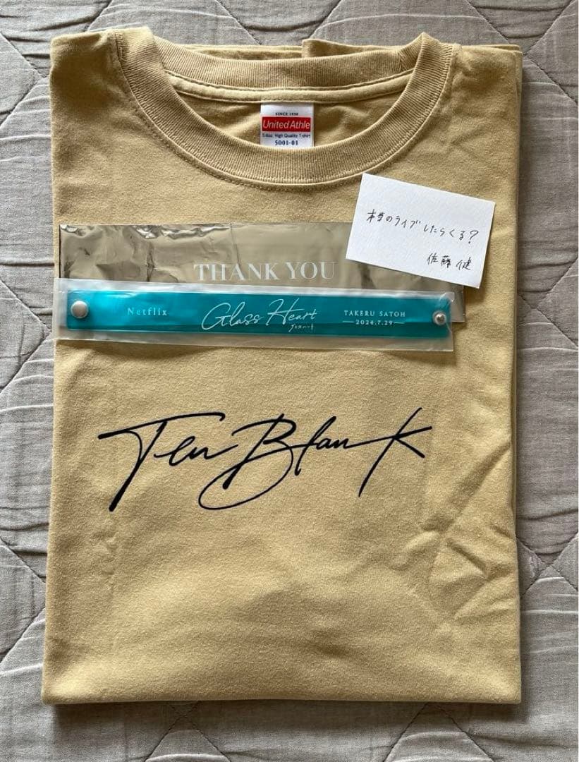 グラスハート　エキストラ　Tシャツ　リストバンド TENBLANK