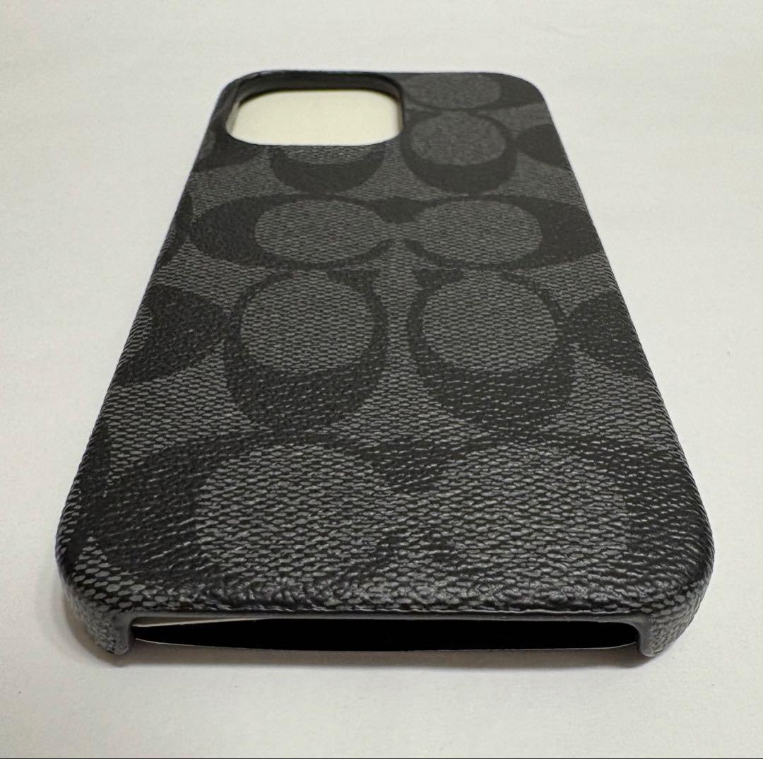 COACH iPhone13pro対応 ケース C8023 GRAPHITE