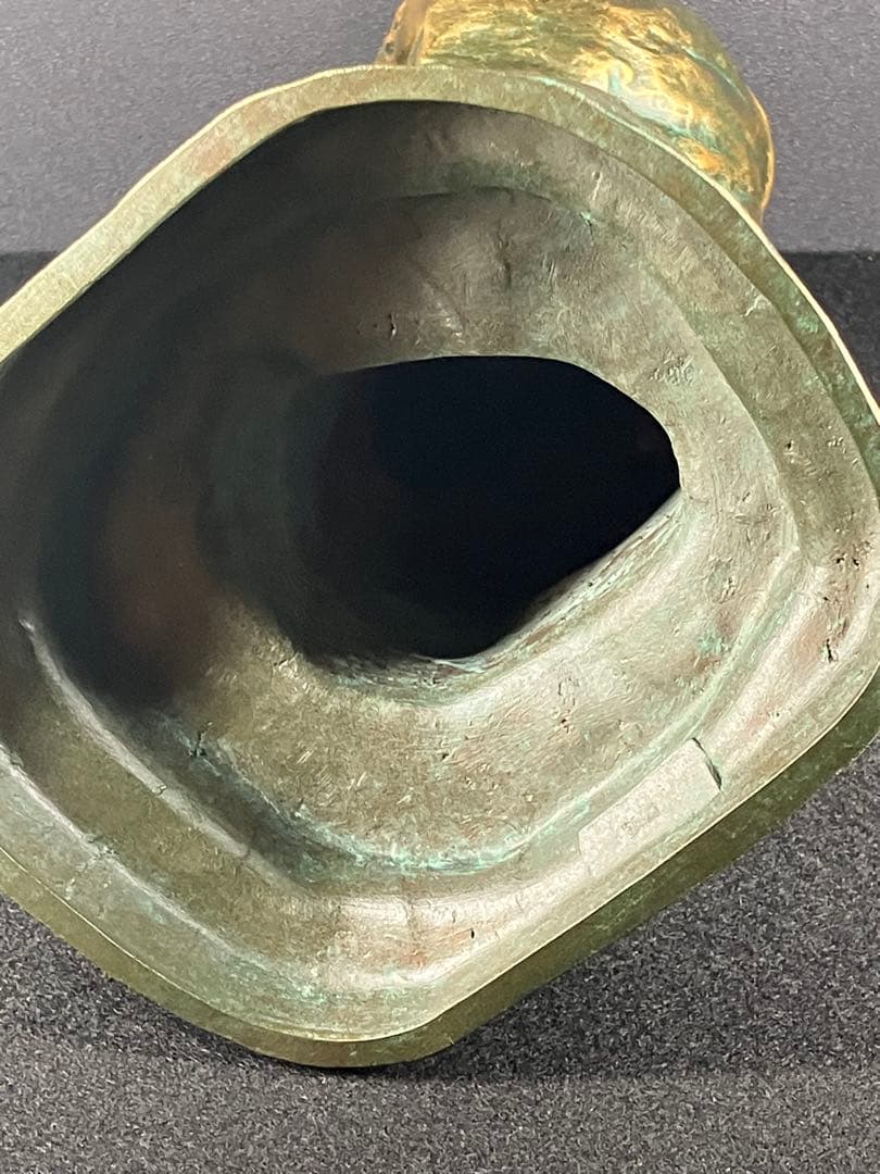 【巨匠 北村西望】ブロンズ像「笑う少女」高さ32cm 共箱・刻印有 文化勲章受章