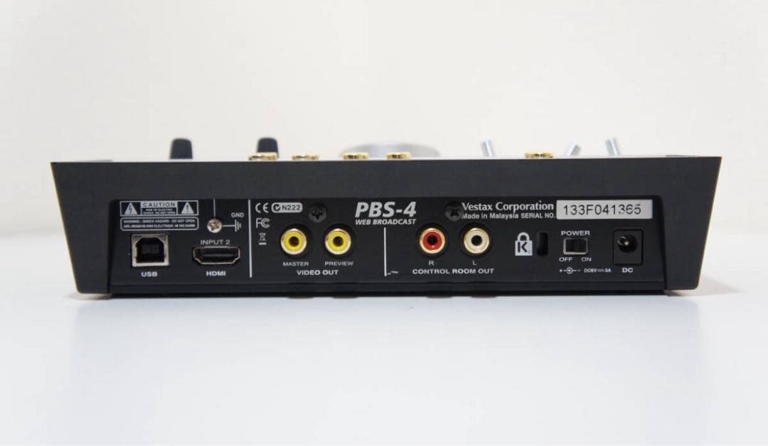 Vestax ライブ配信向け オーディオインターフェイス PBS-4