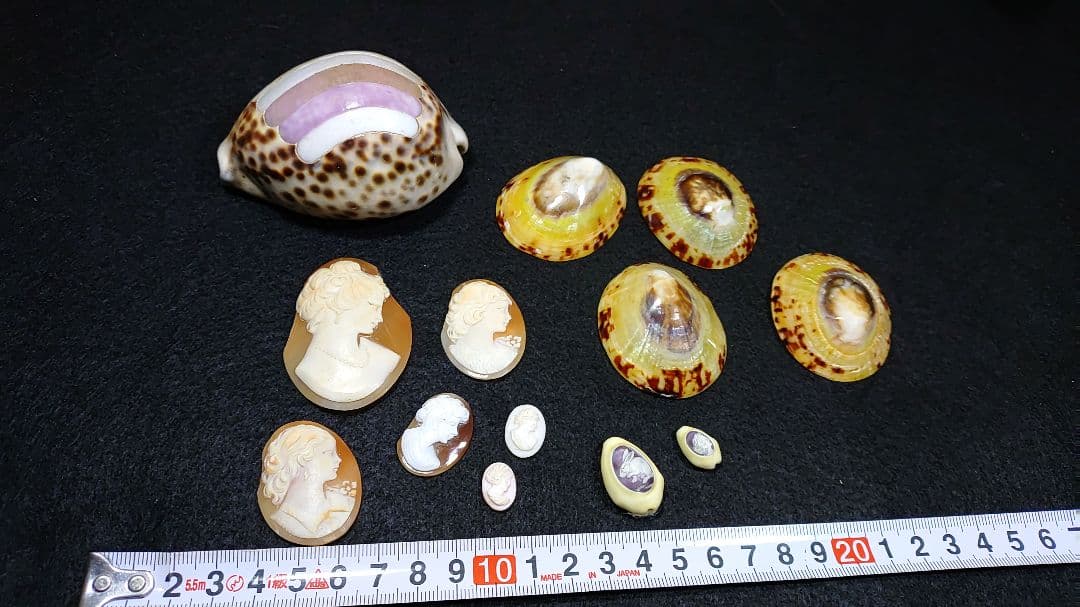 天然シェルカメオ アンティーク まとめてどうぞ