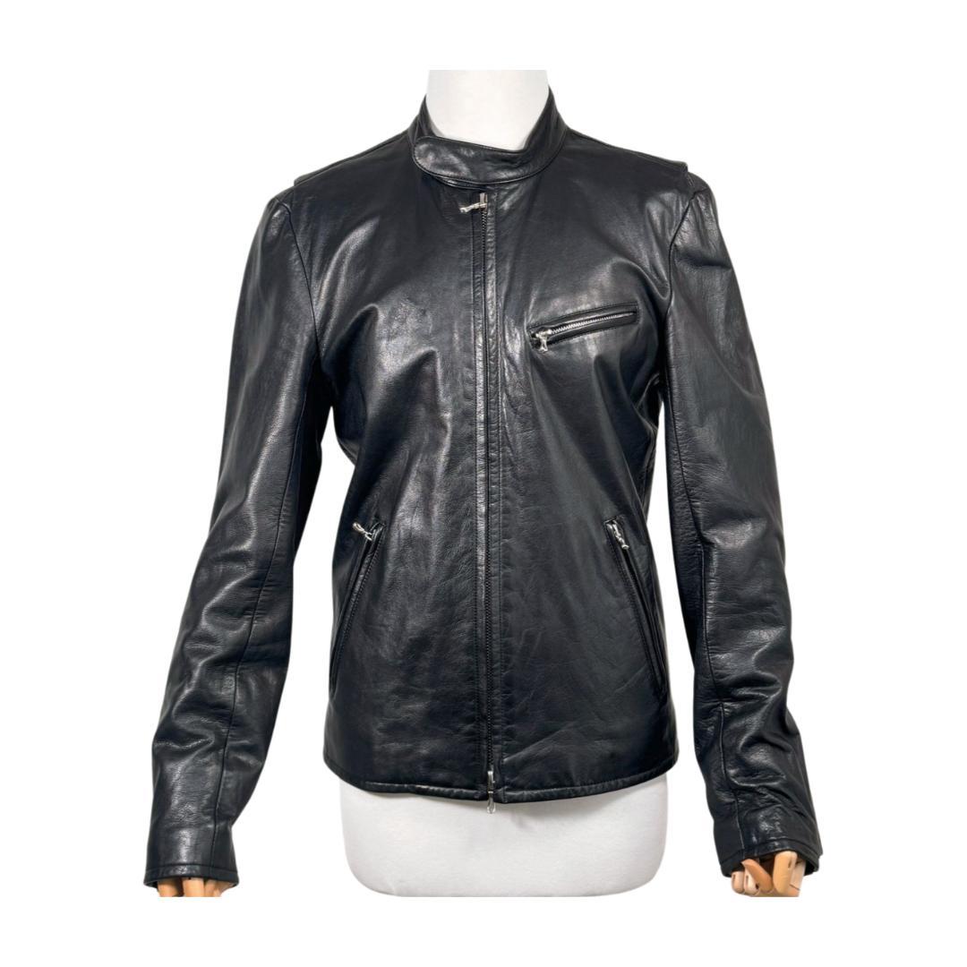 美品/メンテ済 リチウムオム 牛革ライダース 48 タイト riri