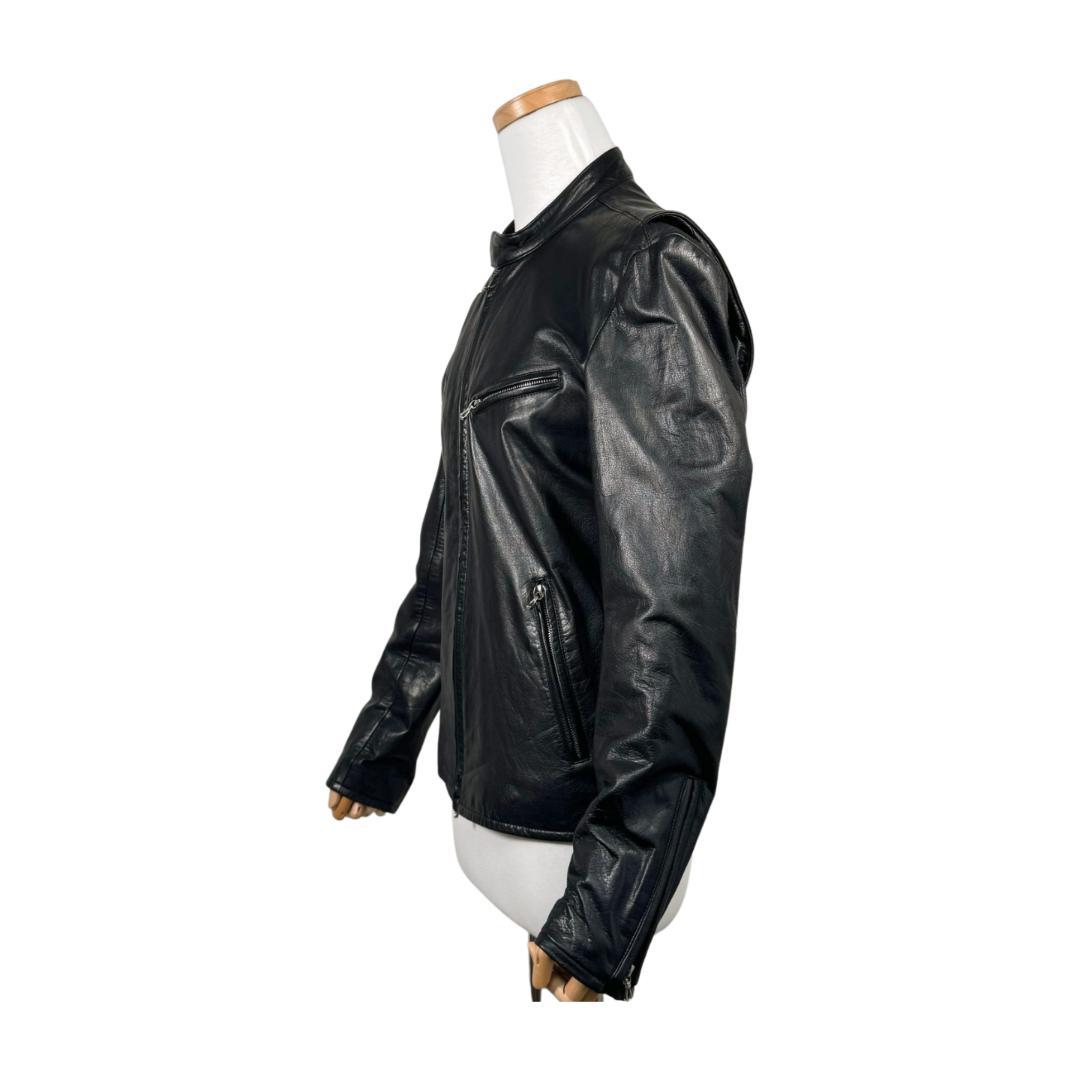 美品/メンテ済 リチウムオム 牛革ライダース 48 タイト riri