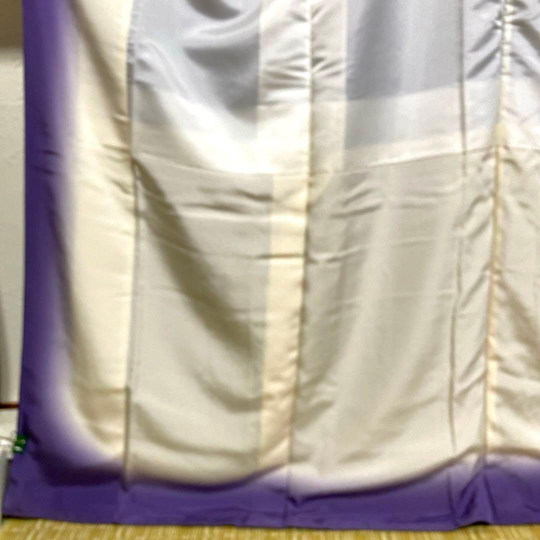 着物-辻が花着物122桐屋翠山工房本格辻が花深藍紫に幻想のぼかし絞りやまと誂製