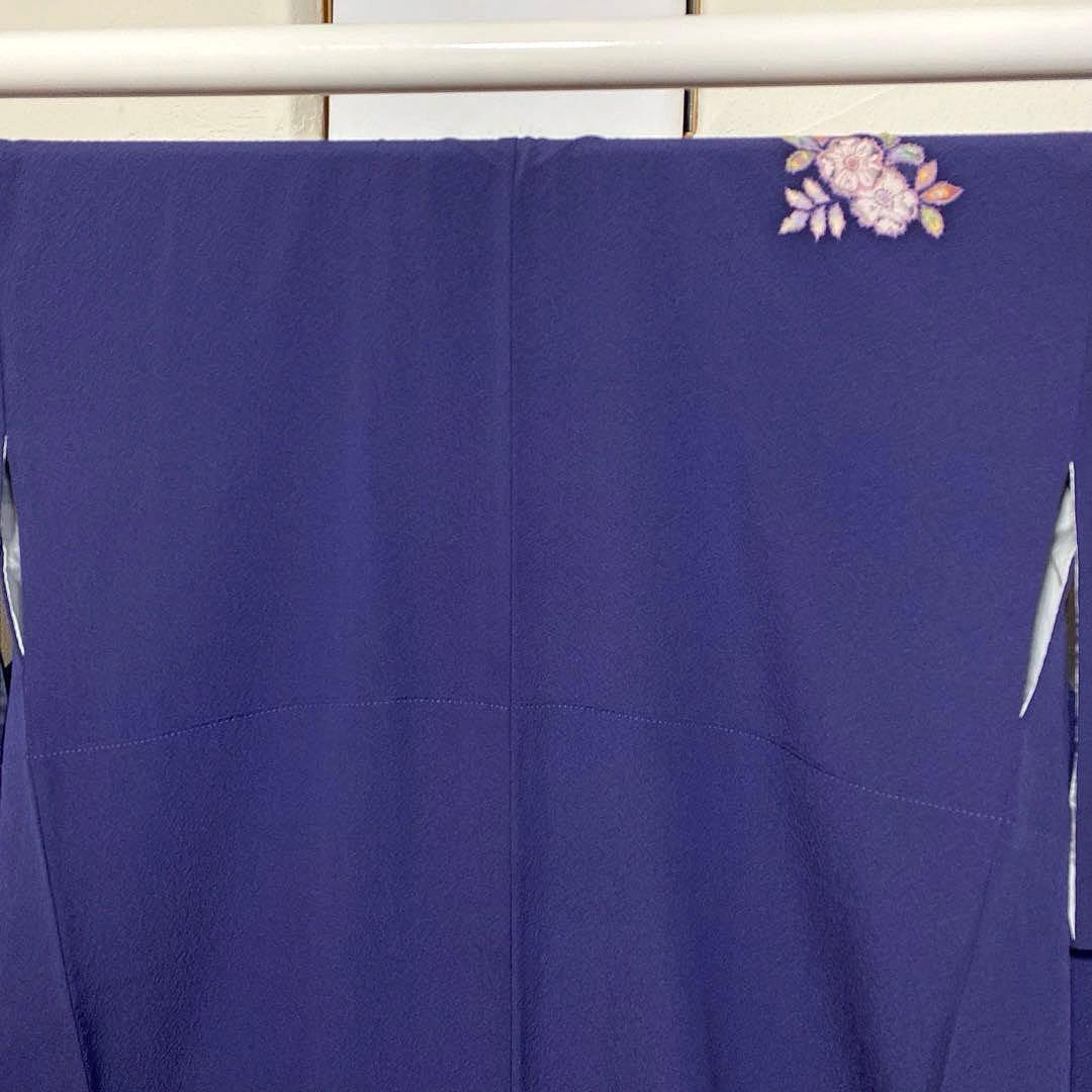 着物-辻が花着物122桐屋翠山工房本格辻が花深藍紫に幻想のぼかし絞りやまと誂製