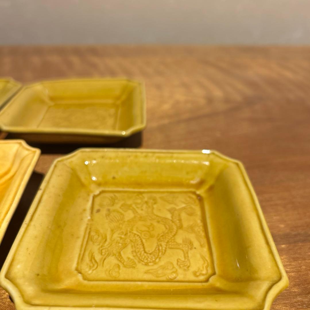 珉平焼　小皿4枚セット①