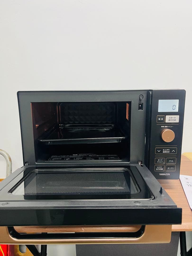 美品YAMAZEN 2023年製 オーブンレンジ YRP-F180V 電子レンジ