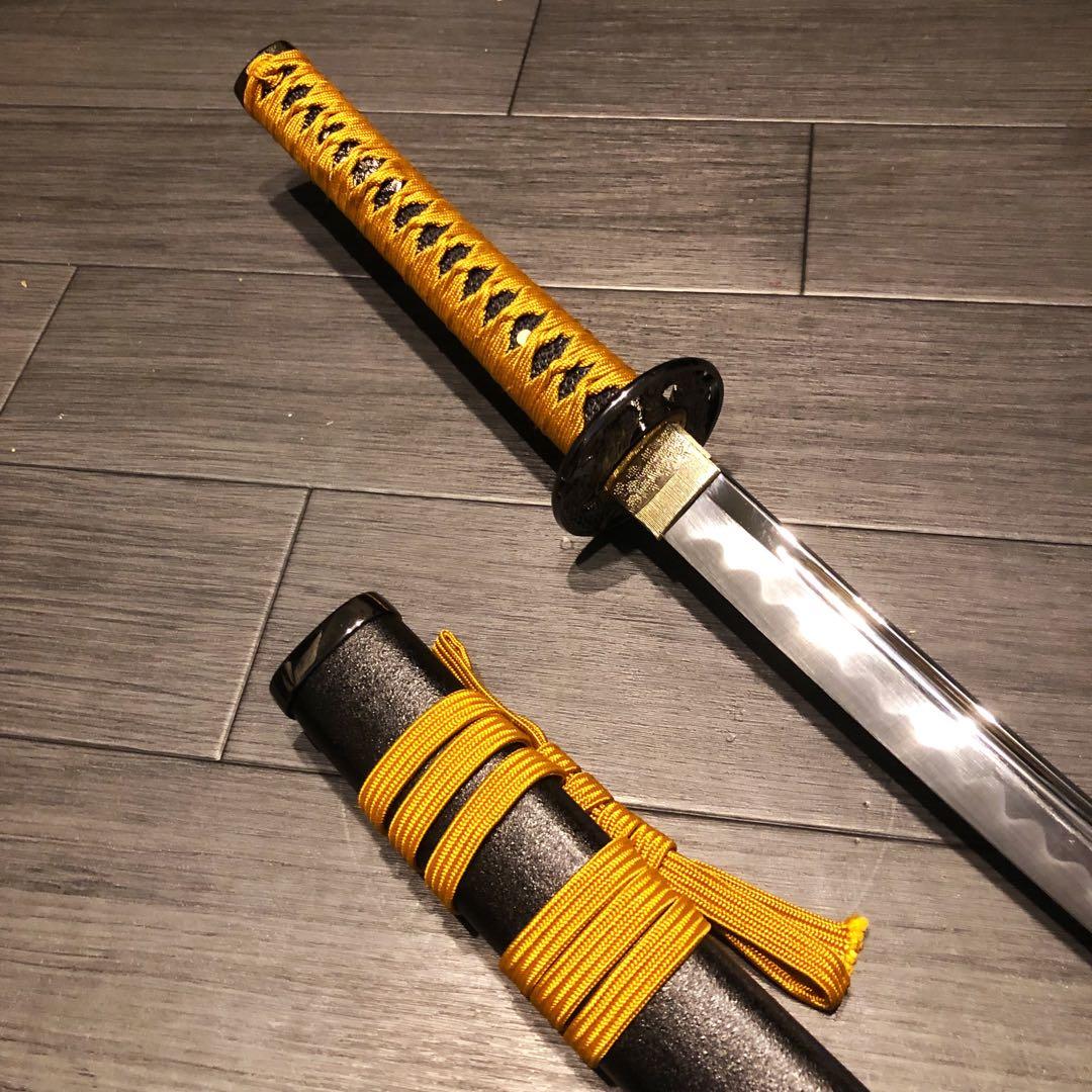 専用　模造刀　居合刀　樋入り刀身　橙金拵え　亜合金刀身　名刀