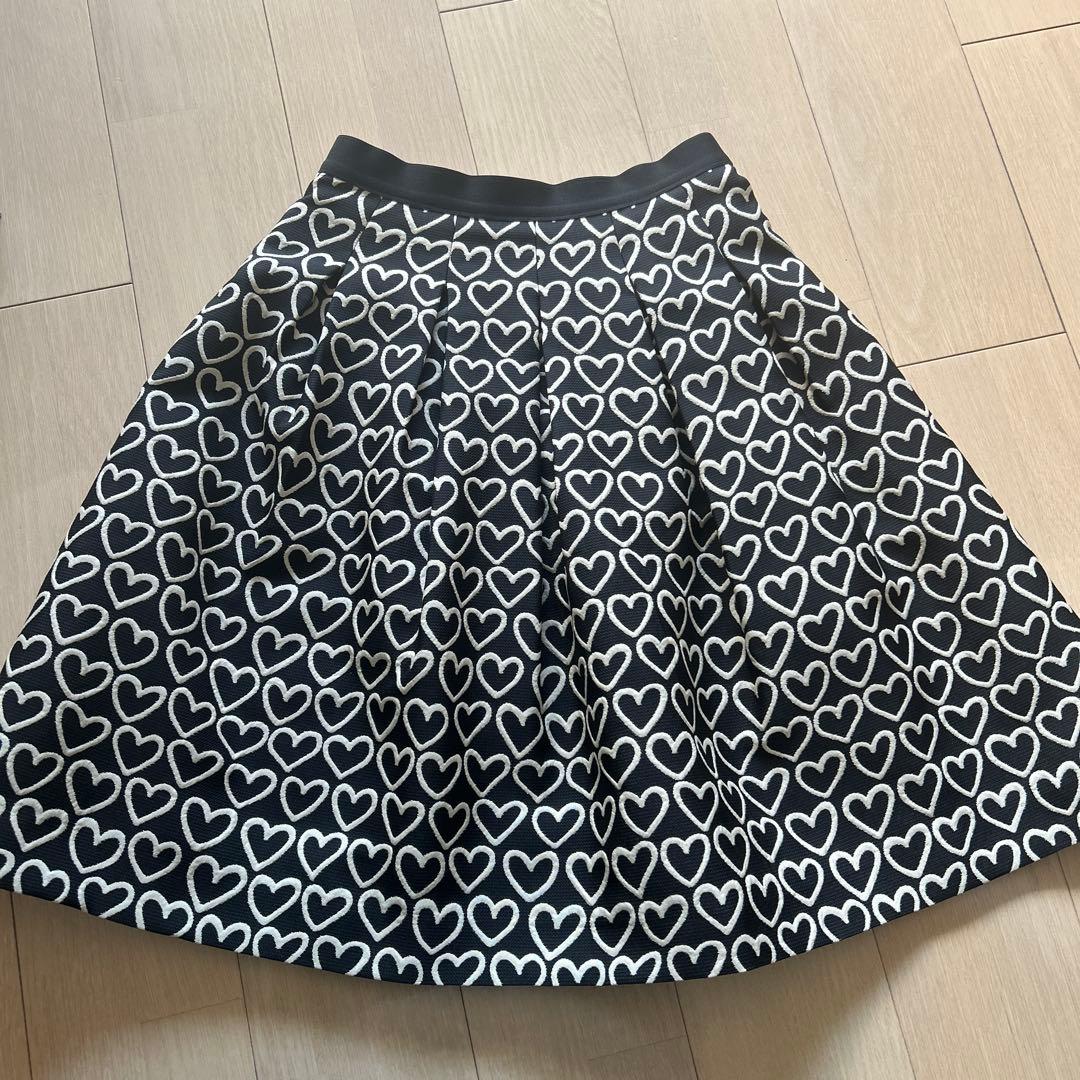 M'S GRACY ハート柄 フレアスカート 40