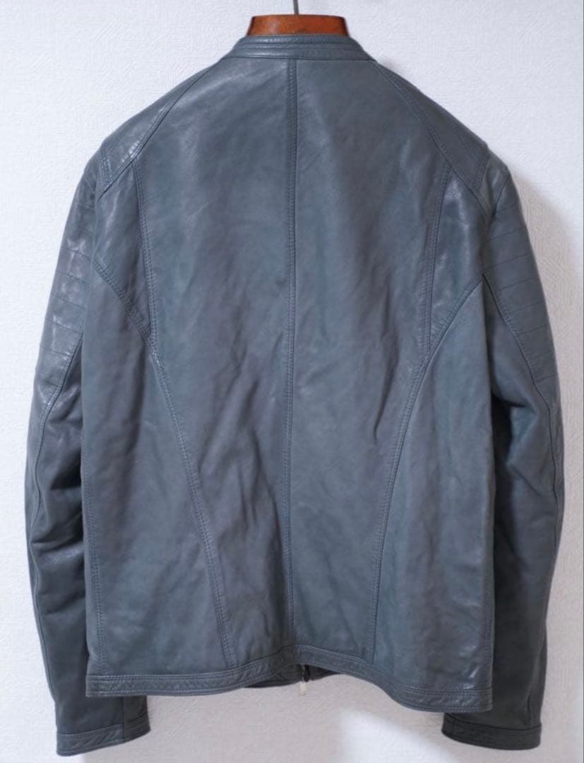 t　DELAN ラムスキンシングルライダース