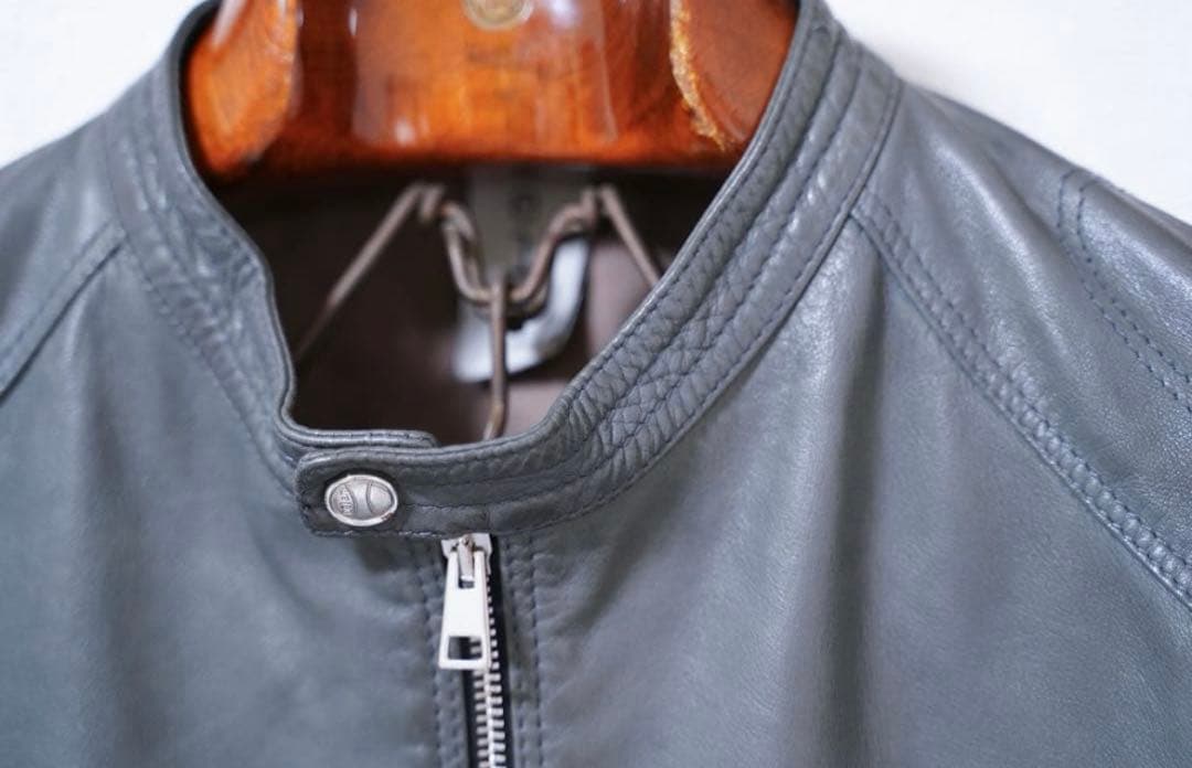 t　DELAN ラムスキンシングルライダース