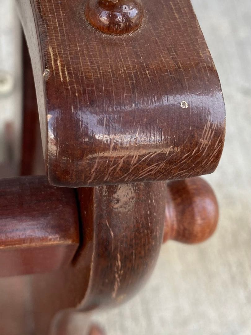 昭和レトロ　マガジンラック　雑誌入れ　新聞入れ　サイドテーブル　木製