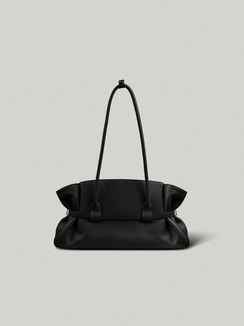 美品FOLNUA(フォルニュア)ハヴィバッグ ブラック_プレーン