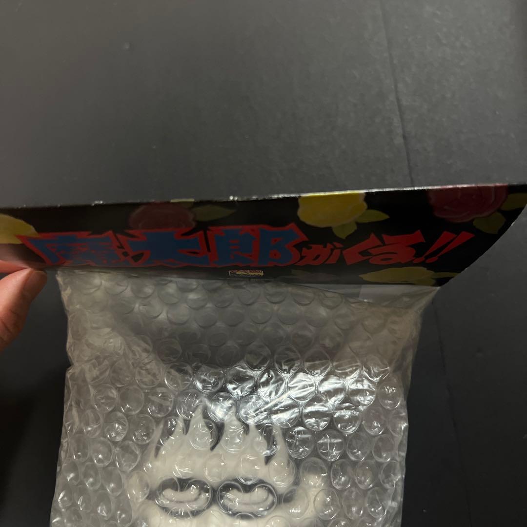 希少 魔太郎がくる フィギュア ソフビ 裏見真太郎 レトロモデル 白黒ver.