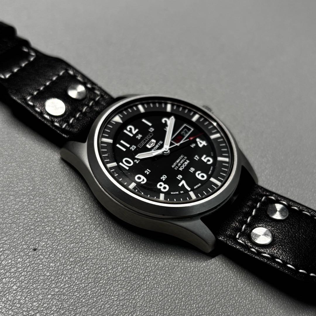 SEIKO5 SPORTS SNZG15K1 ミリタリー 7s36