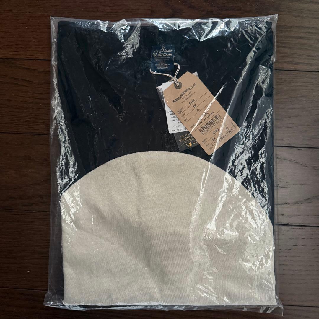 STUDIO D'ARTISAN 黒紋付染めTシャツ XL