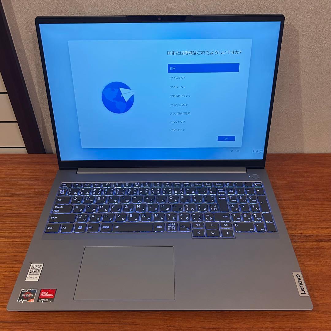 Windowsノート本体 ThinkBook16Gen6 Ryzen5 7430U 16GB 512GB