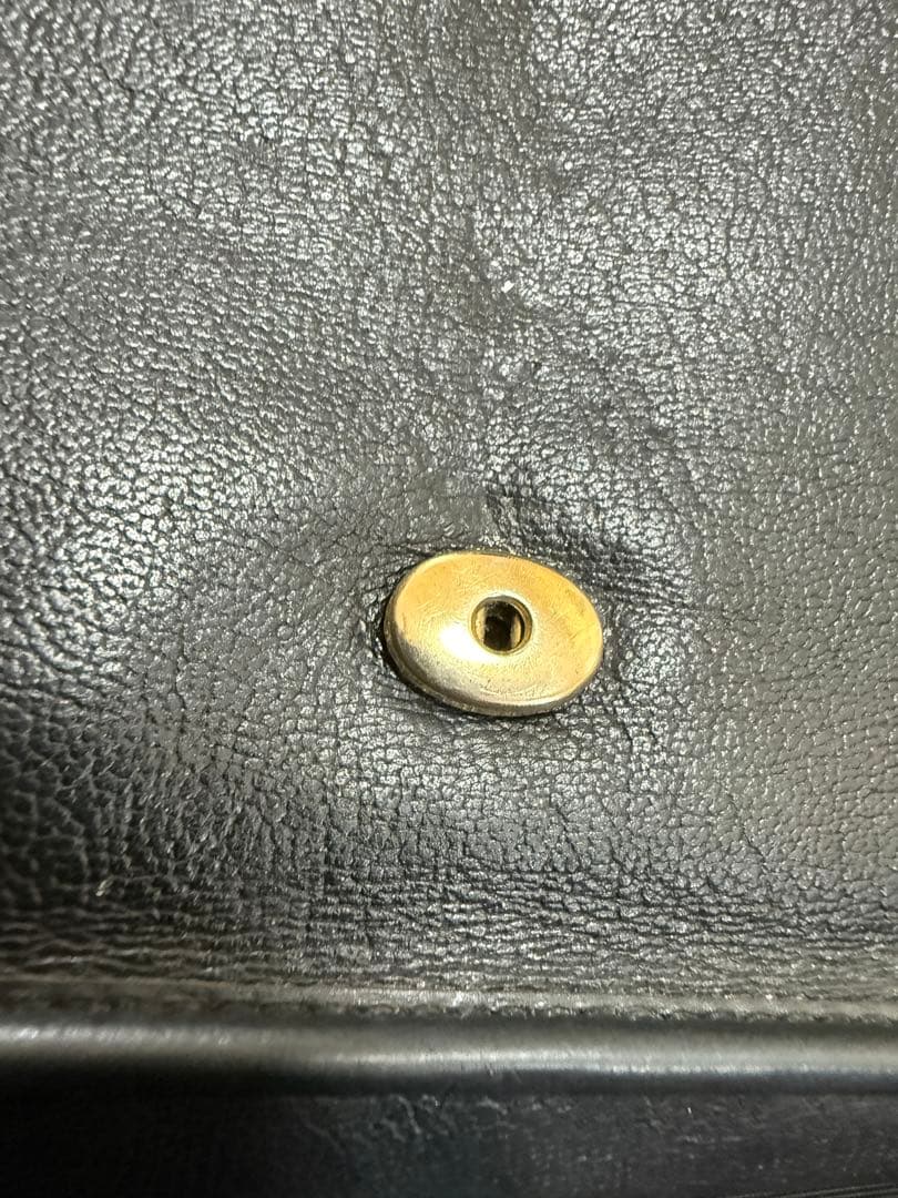 クリスチャンディオールレザーチェーンショルダーバッグ 黒 ヴィンテージ