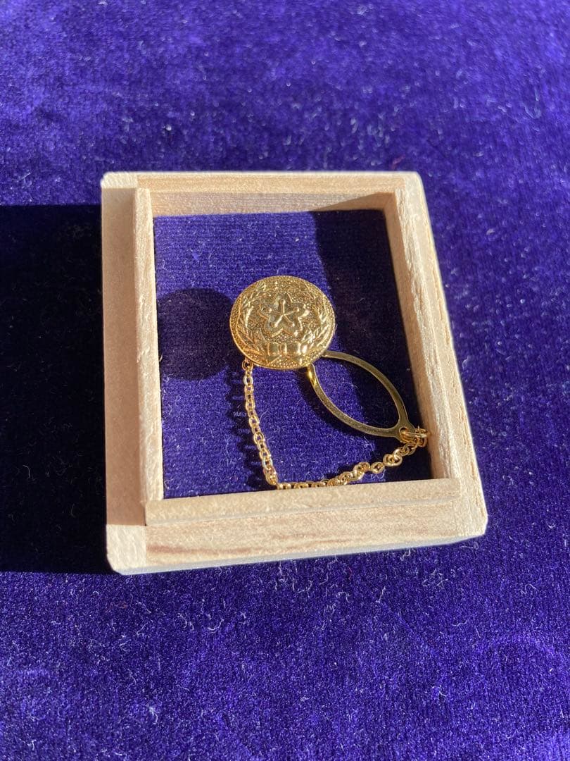 櫻友会会員章　自衛隊　高等工科学校　純銀金張　桜友会