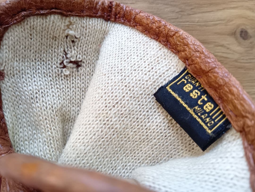 h*u様 restelli レステリ ペッカリーグローブ カシミアライニング