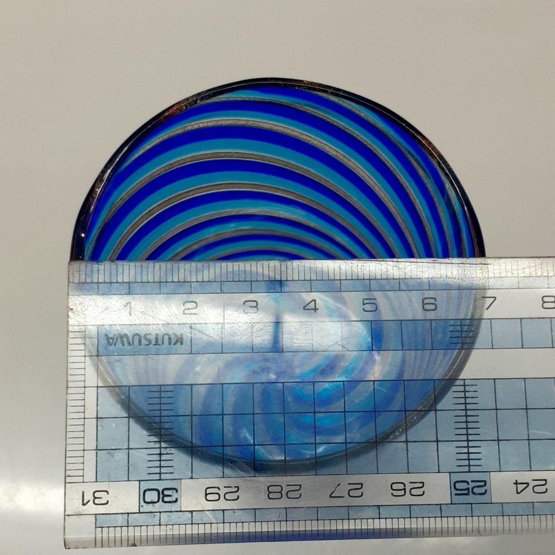 MURANO ムラノ 金彩 ブルー ライン グラス